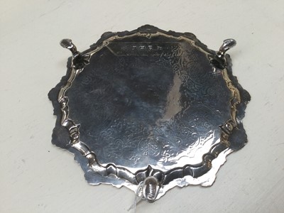 Lot 26 - A George III Silver Waiter, Makers Mark I.C,...