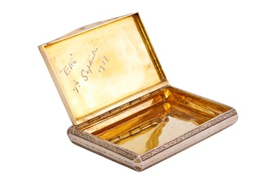 Lot 2240 - A Continental Silver-Gilt and Enamel Box