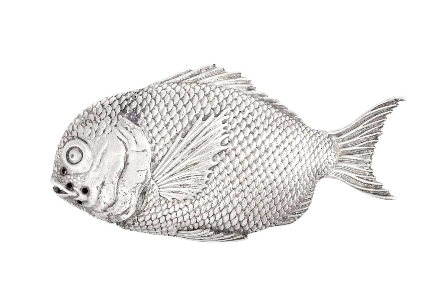 Lot 2242 - A Japanese Silver Pepperette