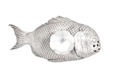 Lot 2242 - A Japanese Silver Pepperette