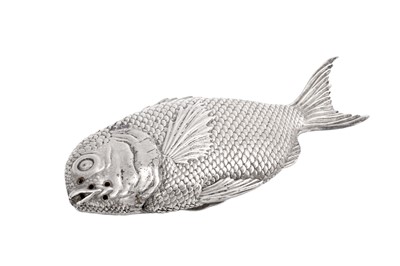 Lot 2242 - A Japanese Silver Pepperette