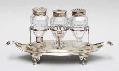 Lot 134 - A George III Silver Ink Stand, by Charles...