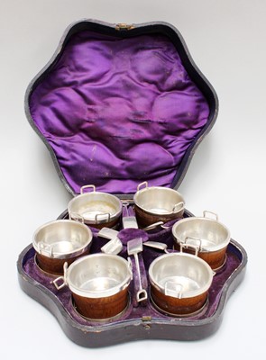 Lot 70 - A Cased Silver Mounted Dressing-Table Set,...