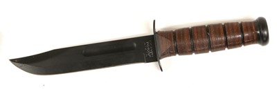 Lot 168 - A US MC Ka-Bar Knife, the 17.5cm clip-point...