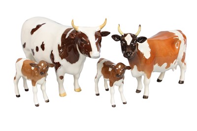 Lot 2191 - Beswick Ayrshire Cattle Comprising: Bull Ch....