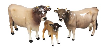 Lot 2200 - Beswick Jersey Cattle Comprising: Bull Ch....