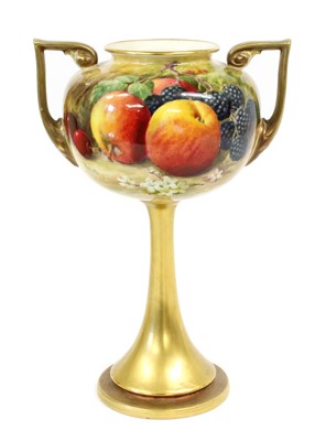 Lot 124 - A Royal Worcester Porcelain Vase, 1931, by...