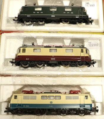 Lot 4276 - Fleischmann HO Gauge Three Pantograph Locomotives