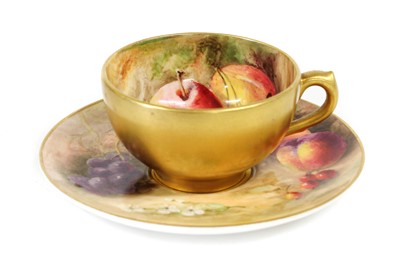 Lot 122 - A Royal Worcester Porcelain Vase, 1924, by...