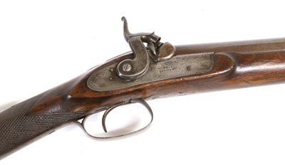Lot 222 - A 19th Century Percussion 10 Bore Sporting Gun...