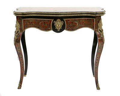 Lot 333 - A French Louis XV Boulle-Style Ebonised, Red...