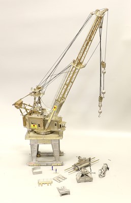 Lot 4248 - Constructed HO Gauge White Metal Crane Kit