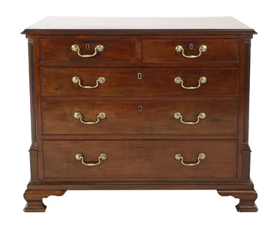 Lot 1148 - A George III Mahogany Straight-Front Chest of...