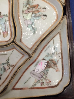 Lot 191 - A Chinese Porcelain Hors d'Oeuvres Set, 19th...