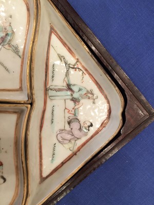 Lot 191 - A Chinese Porcelain Hors d'Oeuvres Set, 19th...