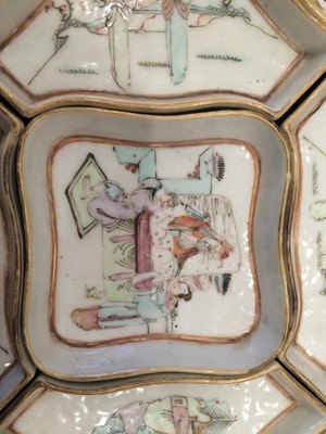 Lot 191 - A Chinese Porcelain Hors d'Oeuvres Set, 19th...