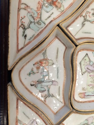 Lot 191 - A Chinese Porcelain Hors d'Oeuvres Set, 19th...