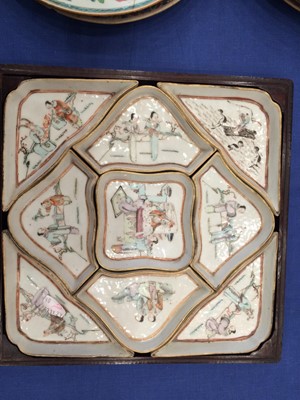 Lot 191 - A Chinese Porcelain Hors d'Oeuvres Set, 19th...