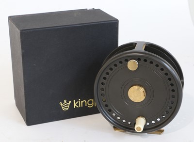 Lot 4115 - A Kingpin 4 1/8" dia Salmon Fly Reel