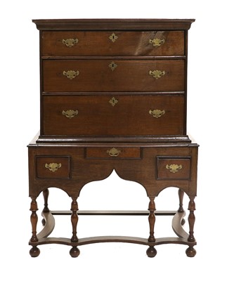 Lot 1083 - A George II Oak Chest on Stand, 2nd quarter...