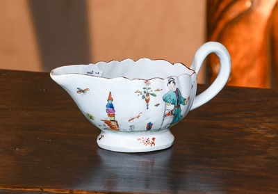 Lot 32 - A Derby Porcelain Creamboat, circa 1760, of...