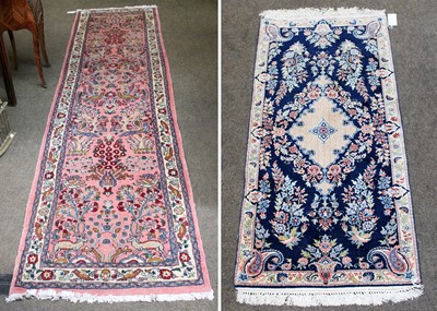 Lot 1260 - A Saroukh Runner, the candy pink field of...