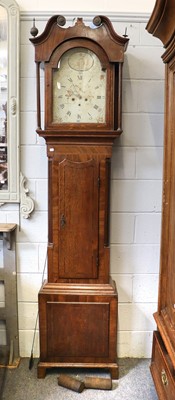 Lot 1372 - An Oak and Mahogany Eight Day Longcase Clock,...