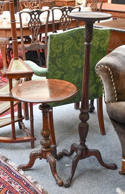 Lot 1286 - A Tripod Table, with burr walnut circular top...