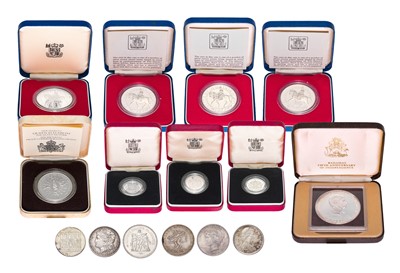 Lot 406 - Assorted British and World Silver Coins,...