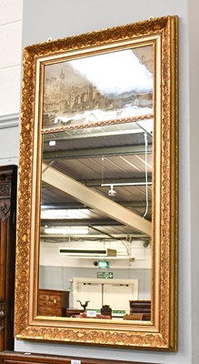 Lot 1303 - A 19th-century Framed Wall Mirror, surmounted...