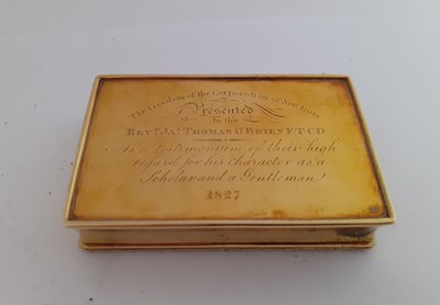 Lot 264 - A George IV Irish Gold Freedom-Box