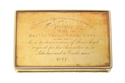 Lot 264 - A George IV Irish Gold Freedom-Box