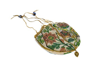 Lot 279 - A Beadwork Purse, 17th century, worked in...