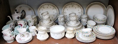 Lot 252 - A George Jones Porcelain Tea Service, printed...