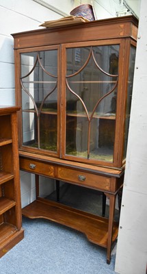 Lot 1334 - A 19th Century Inlaid Mahogany Bookcase on...