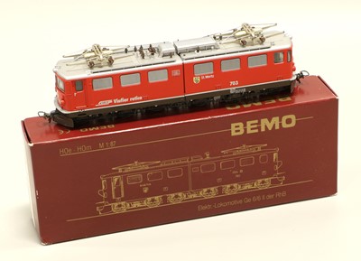 Lot 4231 - Bemo HOe/HOm Gauge 1254 RhB Ge6/6II 703 Locomotive