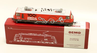 Lot 4234 - Bemo HOe/HOm Gauge 1259 RhB Ge 4/4 III Albula Jubilaumlok Locomotive