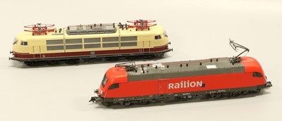 Lot 4388 - Roco HO Gauge Two Pantograph Locomotives