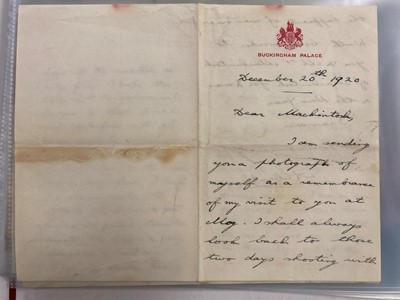 Lot 52 - Royal Family Autograph Letters An outstanding...