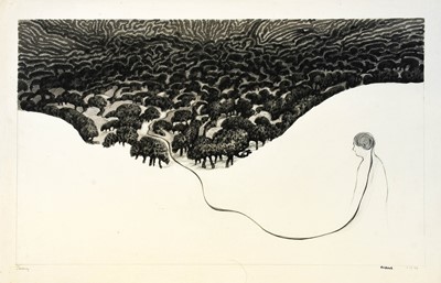 Lot 1056 - Raymond Booth (1929-2015) "Nightfall"...