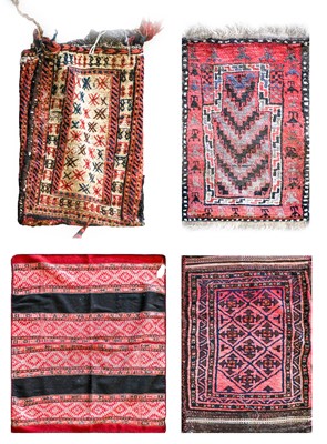 Lot 332 - ~ Afghan Baluch Prayer Rug, circa 1960 The...