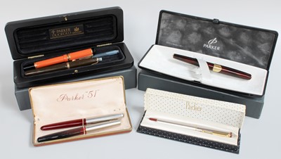 Lot 113 - A Collection of Parker Pens, including an...