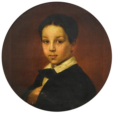 Lot 581 - French School (c.1850) Portrait of a young boy,...