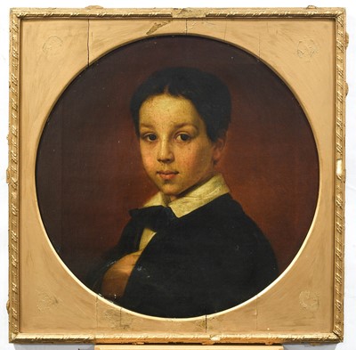 Lot 581 - French School (c.1850) Portrait of a young boy,...