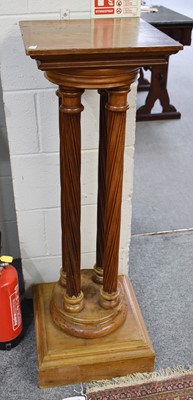 Lot 1282 - A Victorian Walnut Pedestal, the moulded...