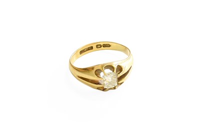 Lot 398 - An 18 Carat Gold Diamond Solitaire Ring, the...