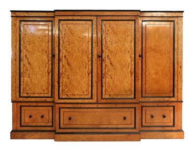 Lot 1146 - A Late Regency Satinwood and Ebony Breakfront...