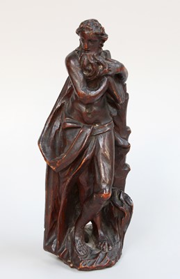 Lot 86 - An Italian Allegorical Carved Wood Figure,...