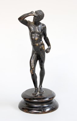 Lot 83 - A Small Bronze Figure of a Man,19th century,...
