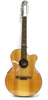 Lot 66 - Aria The Sandpiper 12-String Electro-Acoustic Guitar